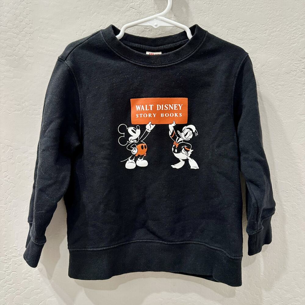 Uniqlo Disney Mickey & Donald Story Books Crewneck Sweatshirt - Picture 1 of 5